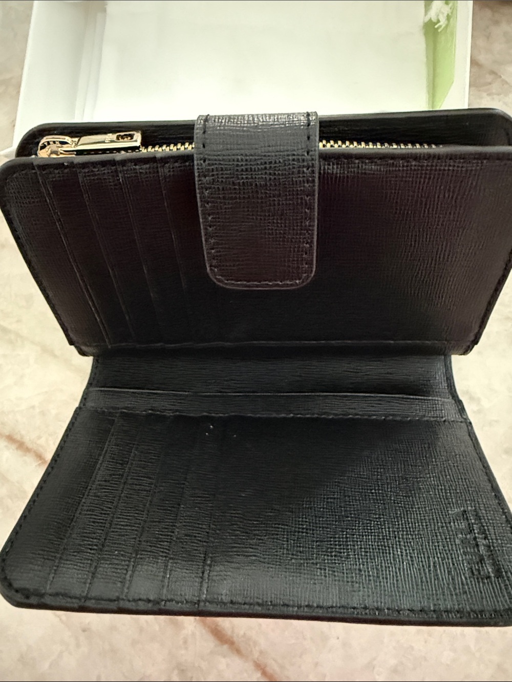 Furla Babylon Saffiano Leather Compact Wallet Full Inclusion NWT - Picture 12 of 13